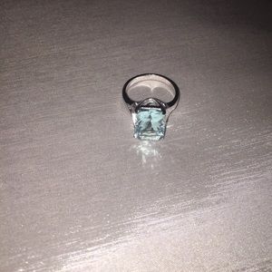 😇BLUE AND SILVER VINTAGE STATEMENT RING😇